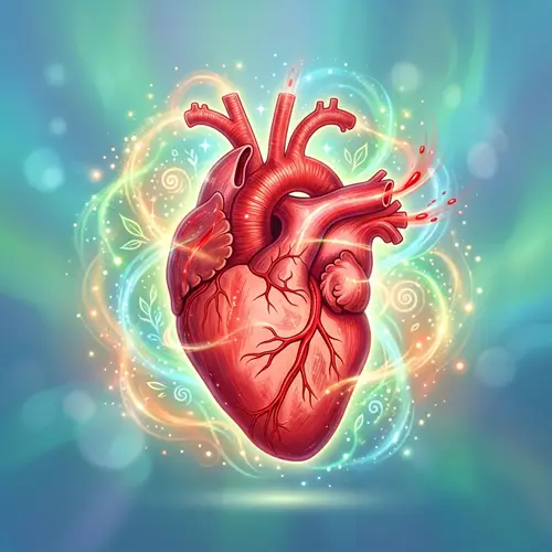 Vivid Symbol of a Healthy Heart - Bright Red and Robust