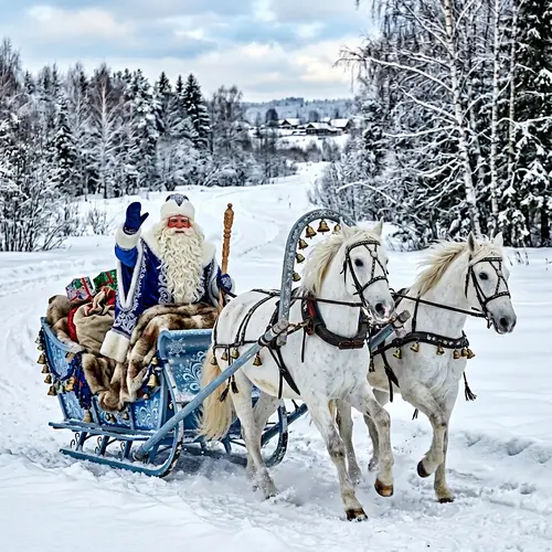 Russian Ded Moroz Splendid Sleigh Ride - Winter Cheer
