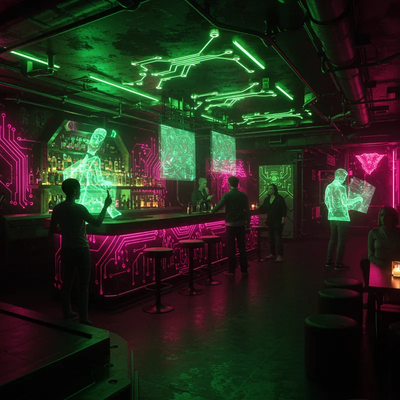Cyberpunk Bar: A Futuristic Nightlife Experience