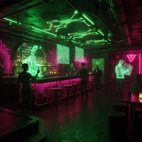 Cyberpunk Bar: A Futuristic Nightlife Experience