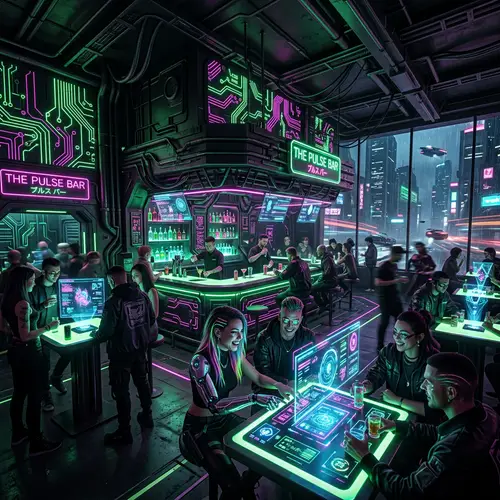 Cyberpunk Bar: A Futuristic Nightlife Experience