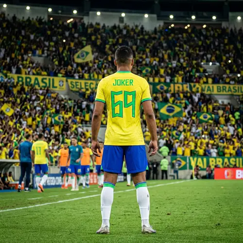 Brazilian Soccer Player in Iconic 'Joker' Jersey | Player 69