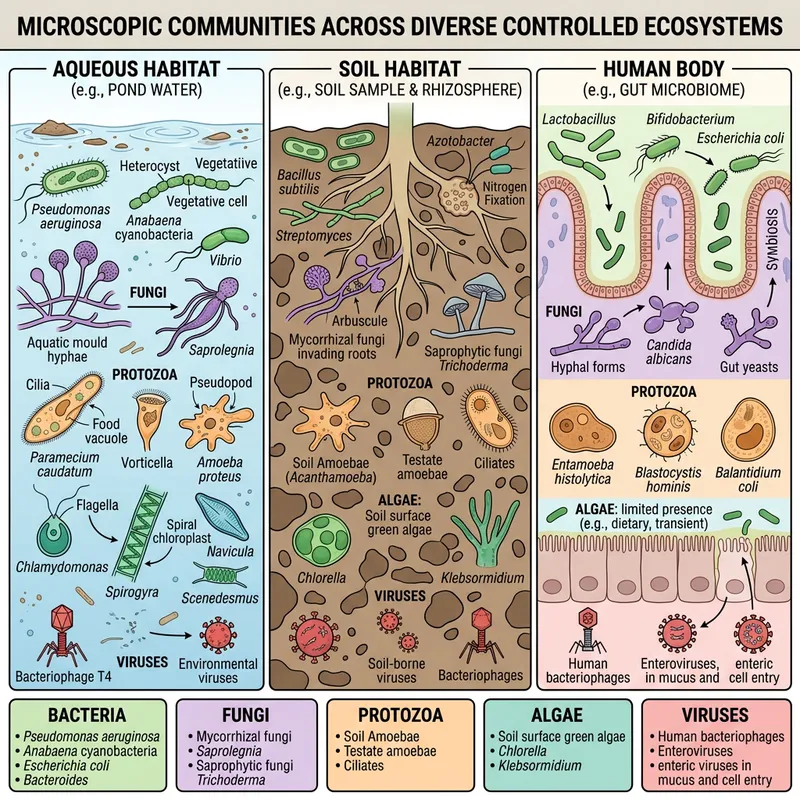 Controlled Conditions Microorganisms Diagram - EnviroMicro World
