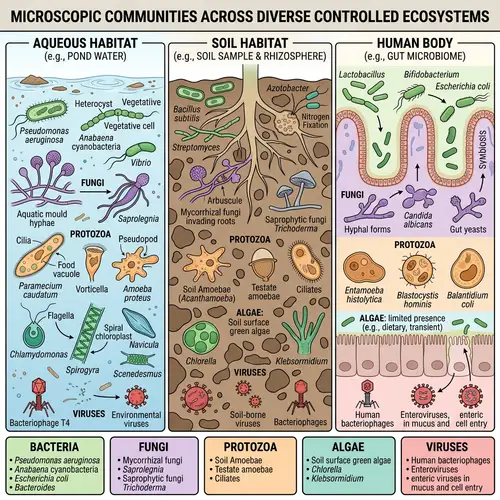 Microscopic Organisms Diagram - EnviroMicro World