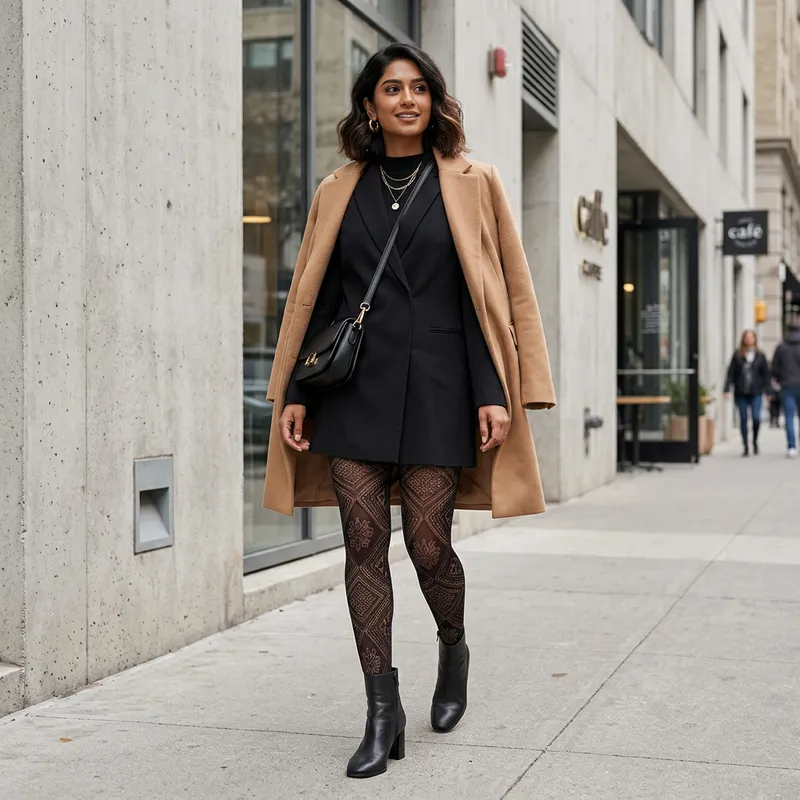 Stylish South Asian Woman Flaunting High-Quality Tights Stylish South Asian Woman Flaunting High-Quality Tights