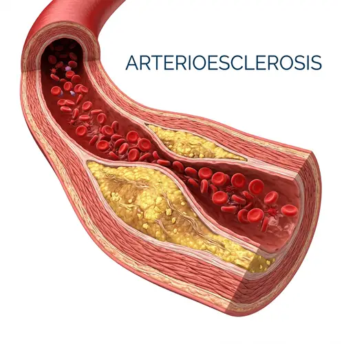 3D Medical Illustration of Atherosclerosis