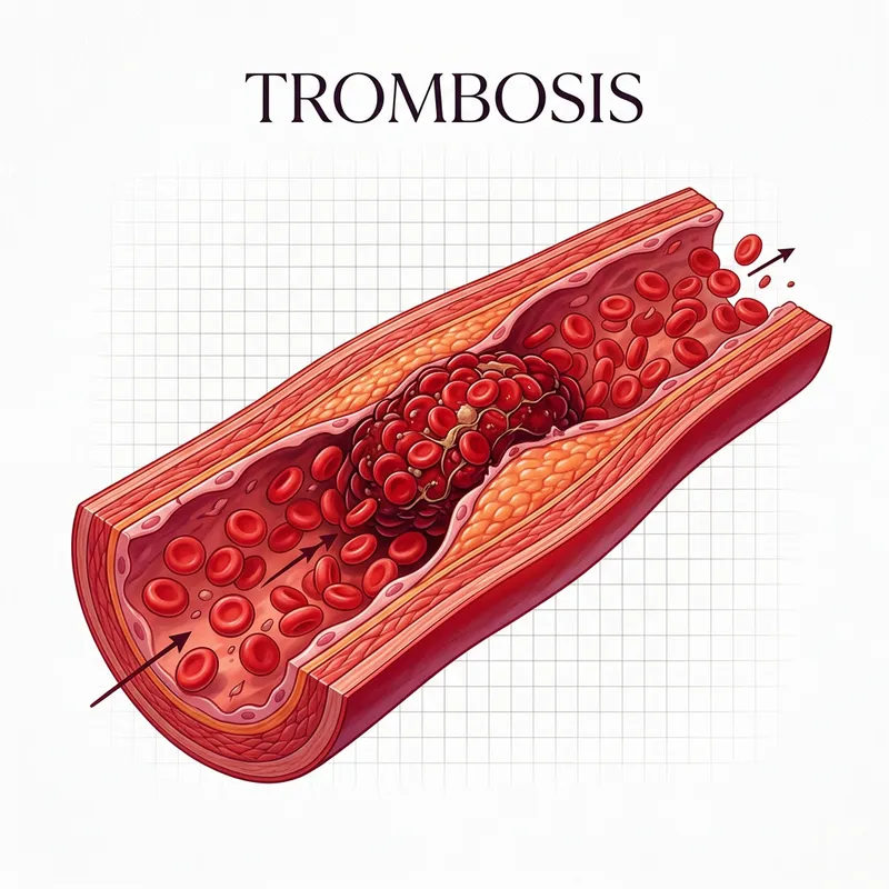 3D Medical Illustration of Thrombosis 3D Medical Illustration of Thrombosis