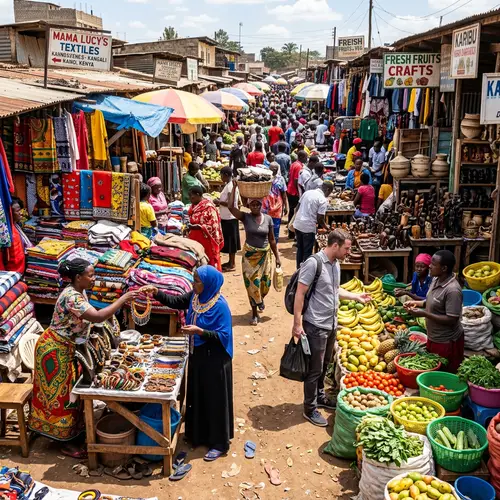Vibrant Kenyan Marketplace: A Cultural Experience