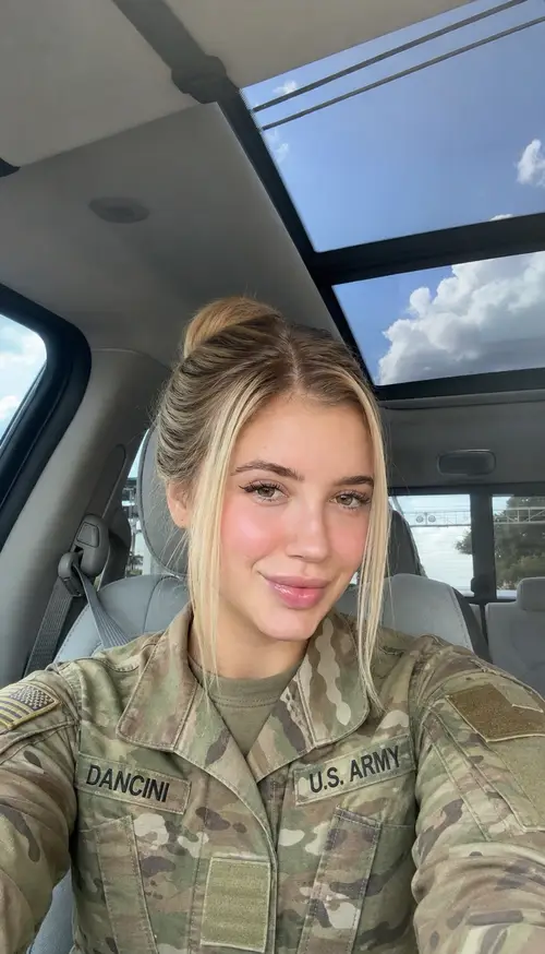 Dancini in Army Uniform – A Captivating Smile