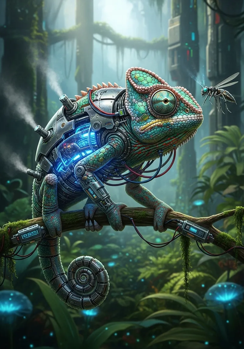 Cyborg Chameleon - The Future of Nature