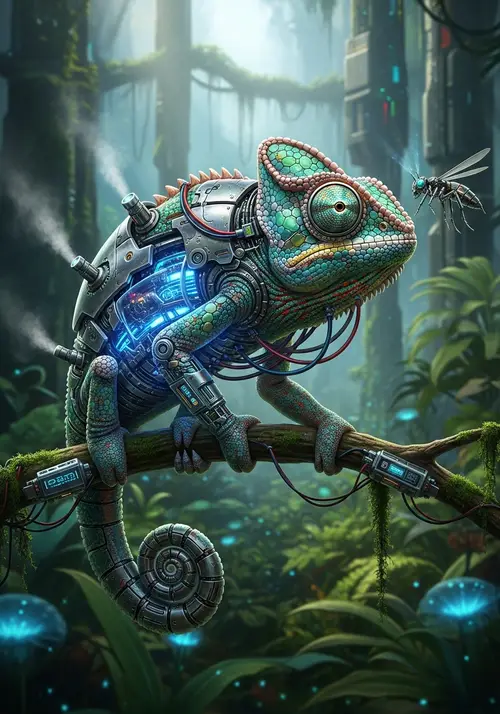 Cyborg Chameleon - The Future of Nature