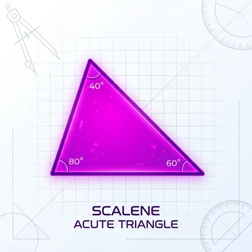 Vibrant 2D Scalene Triangle Illustration