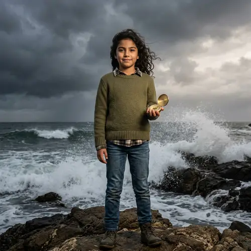 Resilient Hispanic Girl Amidst Life's Struggles | Inspiring Positivity