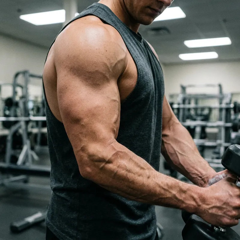Powerful Muscular Arms with Veins