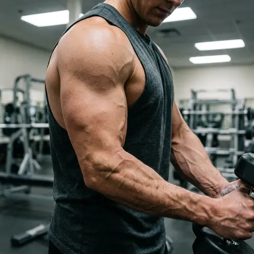 Powerful Muscular Arms with Veins