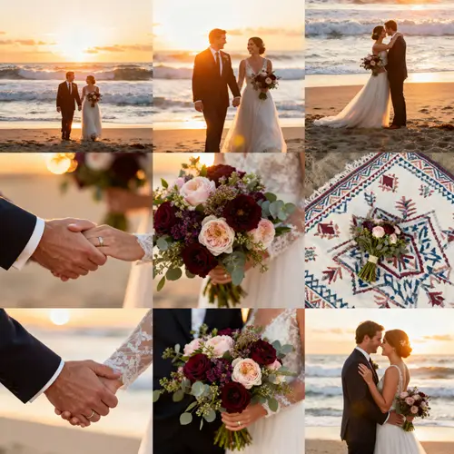 Elegant Seaside Wedding Photography Collection