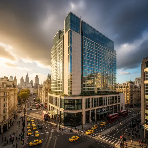 L-Shaped Hotel in a Major Capital City