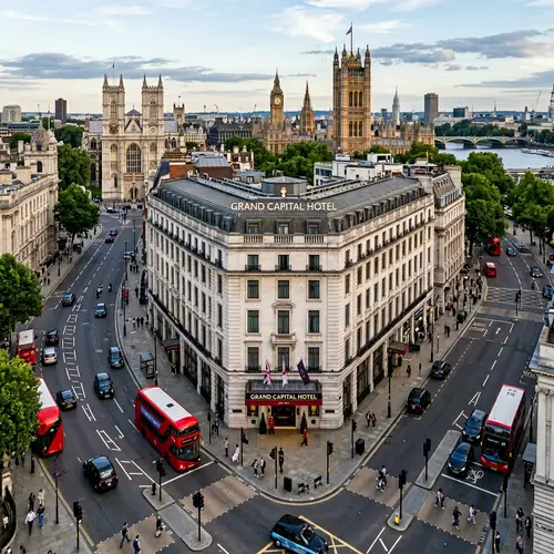 L-Shaped Hotel in a Major Capital City
