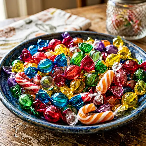 Colorful Assortment of Hard Candies for Sweet Delights