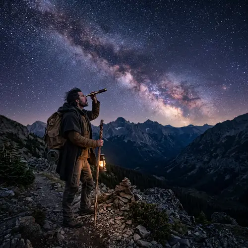 The Seeker Under the Stars: Cosmic Wonder