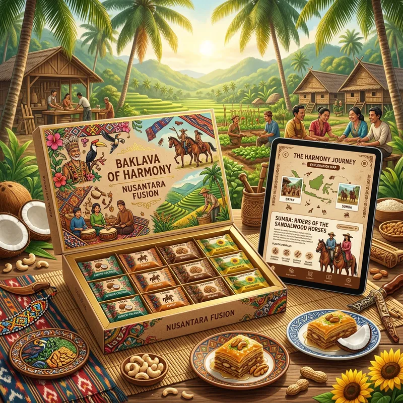 Nusantara Harmony Baklava: Culinary Fusion of Diverse Cultures