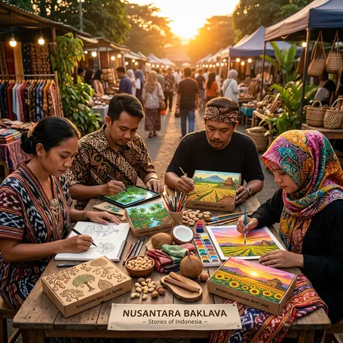 Nusantara Baklava Packaging Design by Indonesian Artists