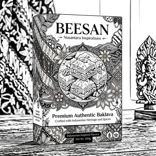 Luxurious Baklava Packaging Inspired by Indonesia - BEESAN Nusantara