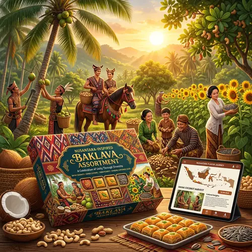 Nusantara-Inspired Baklava Assortment: Celebrating Unity Through Baklava Flavors