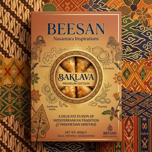Luxurious Indonesian Heritage Baklava Packaging | BEESAN