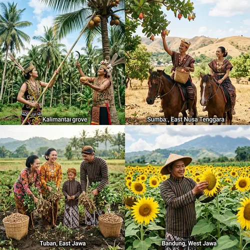 Cultural Harvests across Indonesia | Traditional Attire & Farming