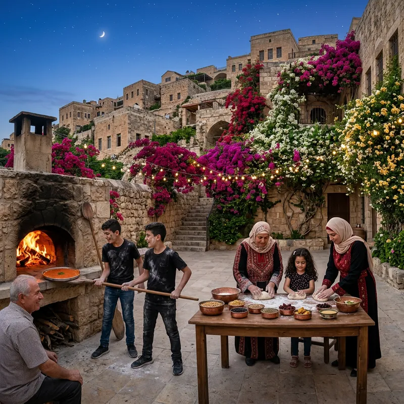 Celebrating Family Traditions in an Ancient Levantine Village