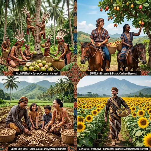 Cultural Agricultural Scenes Across Indonesia