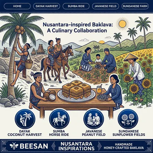 Nusantara Baklava Theme: Interactive Display with Diverse Characters