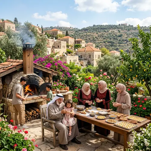 Idyllic Setting in Historic Levantine Village | New Year's Eve Dessert Preparations