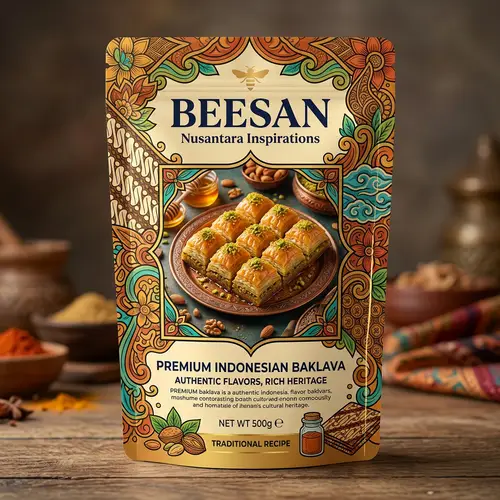 Luxurious Baklava Packaging Design | BEESAN & Nusantara