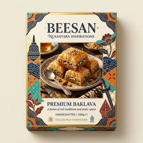 Premium Baklava Packaging Design Inspired by Indonesia | BEESAN