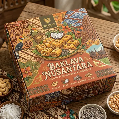 Indonesian-Inspired Baklava Packaging Design | Unity & Diversity