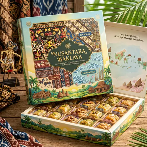 Exquisite Assorted Baklava Box Inspired by Nusantara Cultures