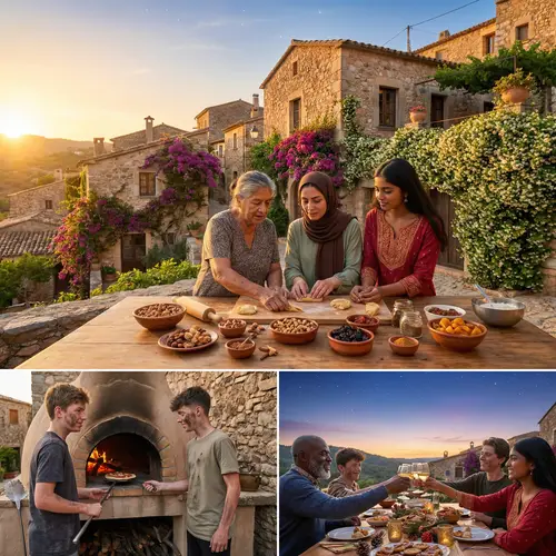 Multicultural Family Gathering at Ancient Village | New Year Celebration