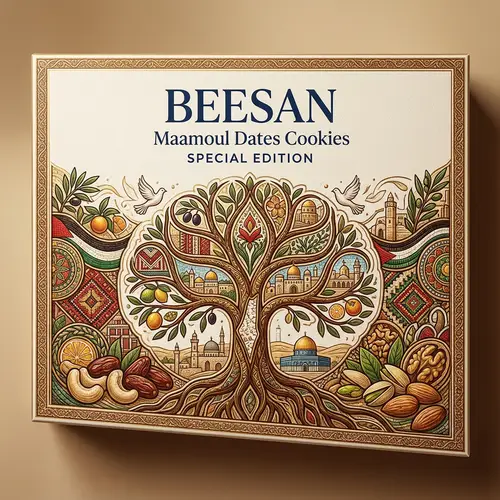 Luxury Maamoul Dates Cookies Packaging | Palestinian Heritage Design