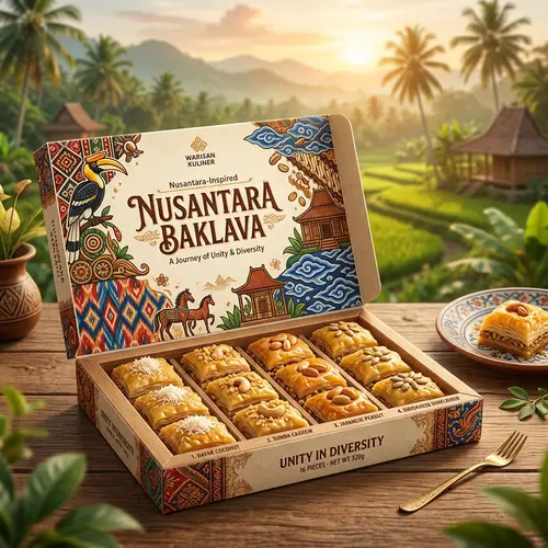 Nusantara-Inspired Baklava Assortment: Unity in Diversity