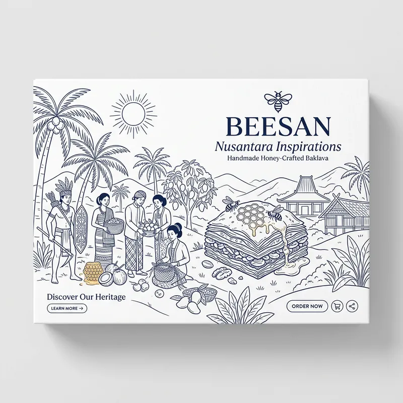 Opulent Nusantara Baklava Packaging & UI/UX Experience Opulent Nusantara Baklava Packaging & UI/UX Experience