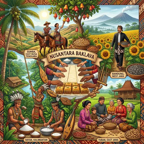 Nusantara Baklava: Indonesian Landscapes & Traditions Inspire Unique Treats