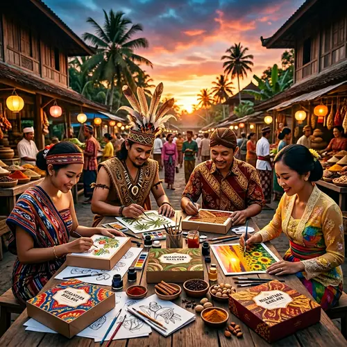 Nusantara Baklava: Fusion of Flavors and Cultures - Artisanal Packaging Design