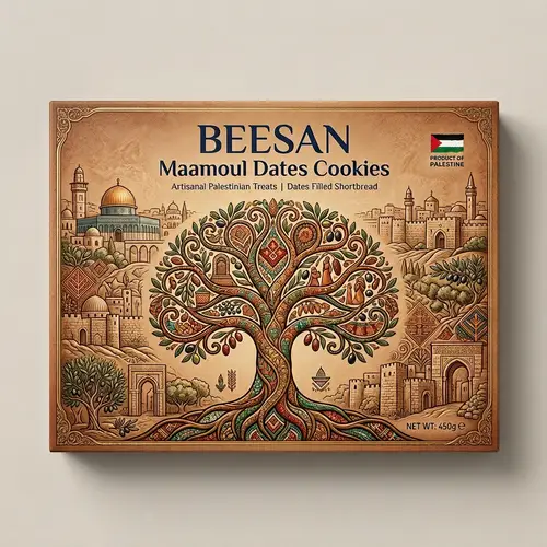 Luxurious Maamoul Dates Cookies - Rich Palestinian Heritage Design