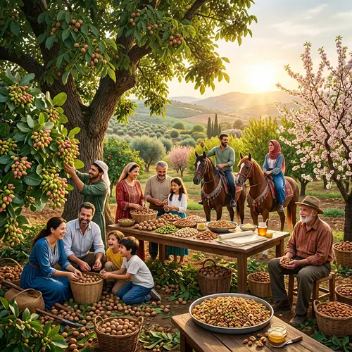 Majestic Pistachio Grove and Hidden Walnut Orchard | Culinary Harmony