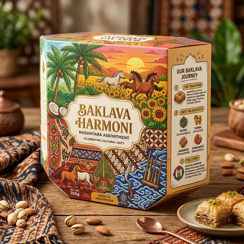 Nusantara-Inspired Baklava Assortment: Cultural Harmony in Sweet Treats