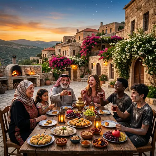 Cultural Culinary Delight at Sunset: Traditional Dessert Making in a Picturesque Village