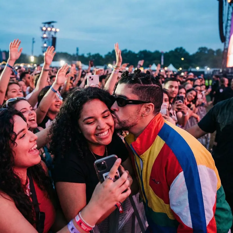 Bad Bunny Kissing Me - Capturing the Moment