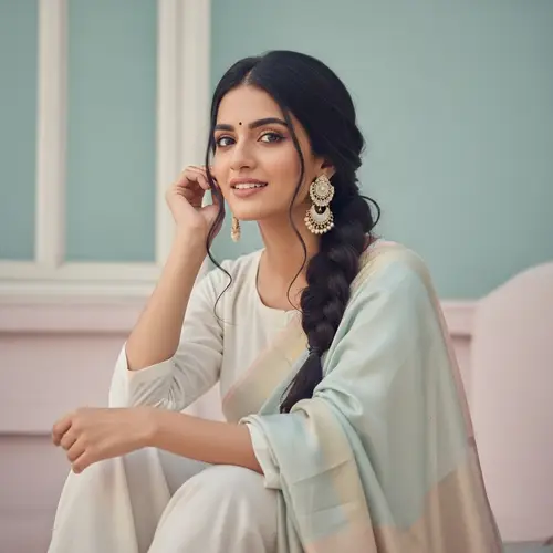 Elegant South Asian Woman in Stylish Attire